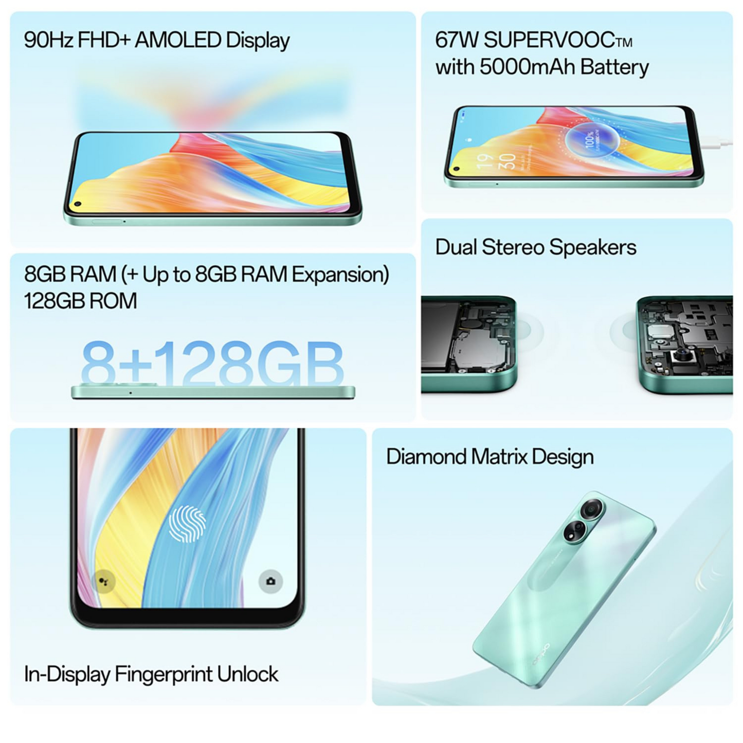 OPPO A78 Aqua Green